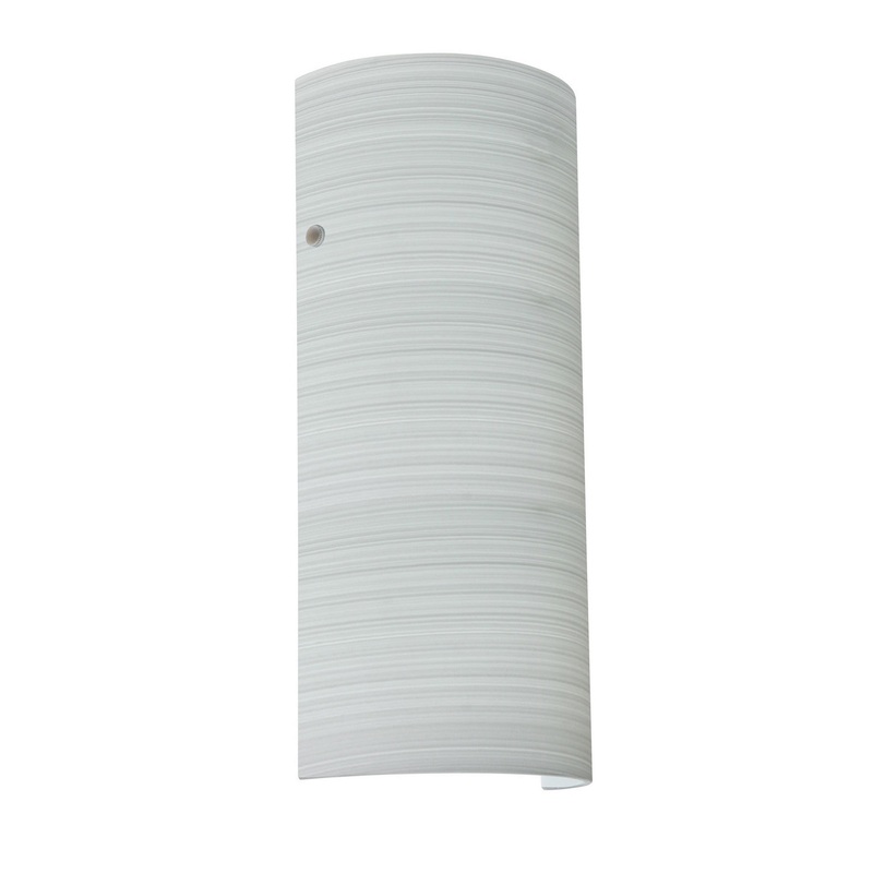 One Light Wall Sconce from the Torre Collection in Polished Nickel Finish by Besa