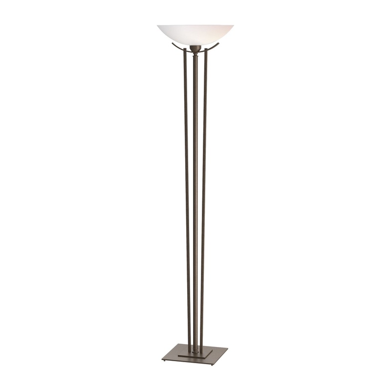 Taper Torchiere Bronze Opal Glass (GG)