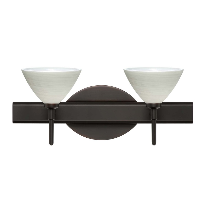 Two Light Wall Sconce from the Domi Collection in Bronze Finish by Besa