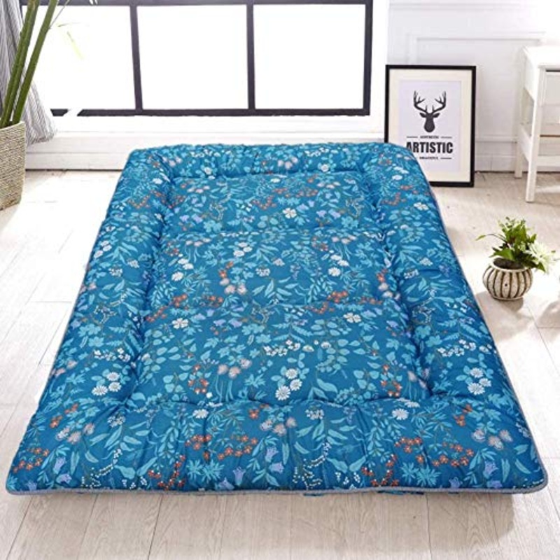 Z&HA Spesso Pieghevole Tatami Materasso, Ultra Morbida Traspirante futon Giapponese Tappetino Portatile dormitorio Mattress Pad,F,100x200cm