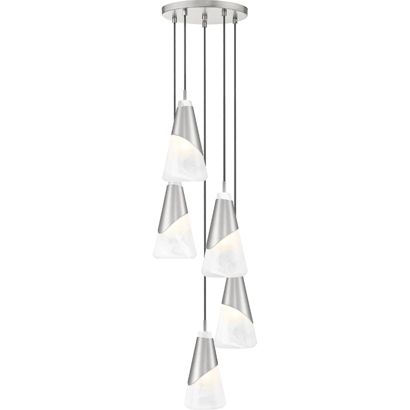 Aimie 5-Light Chandelier Brushed Nickel