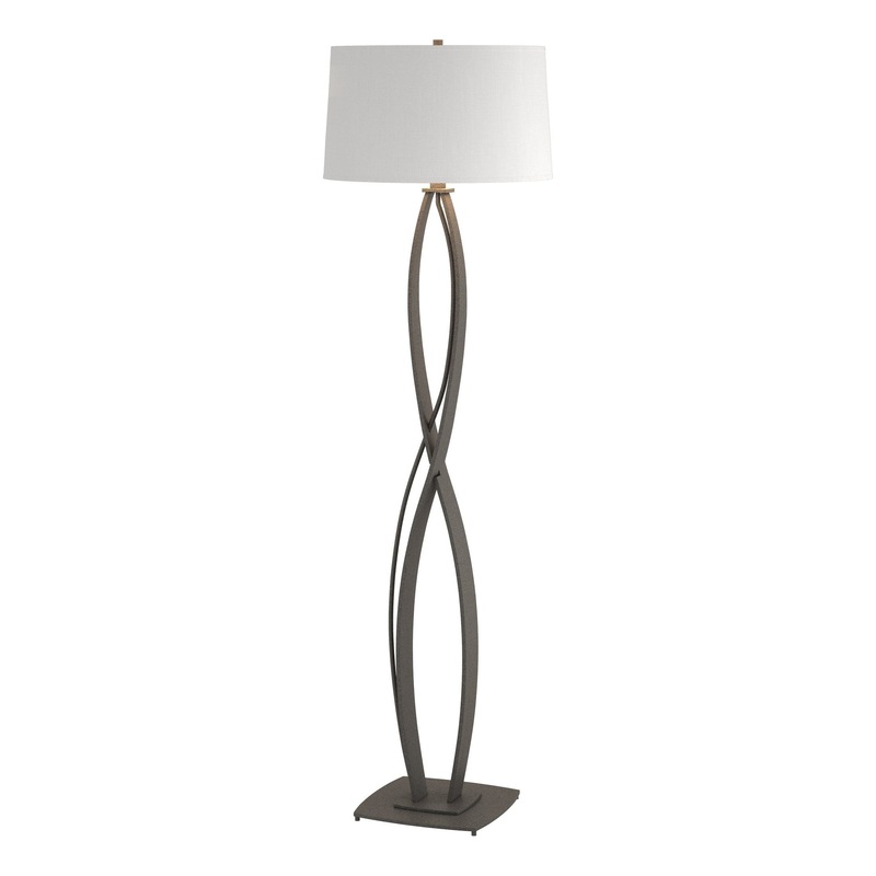Almost Infinity Floor Lamp Natural Iron Natural Anna Shade (SF)