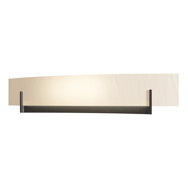 Axis Large Sconce Oil Rubbed Bronze White Art Glass (BB)