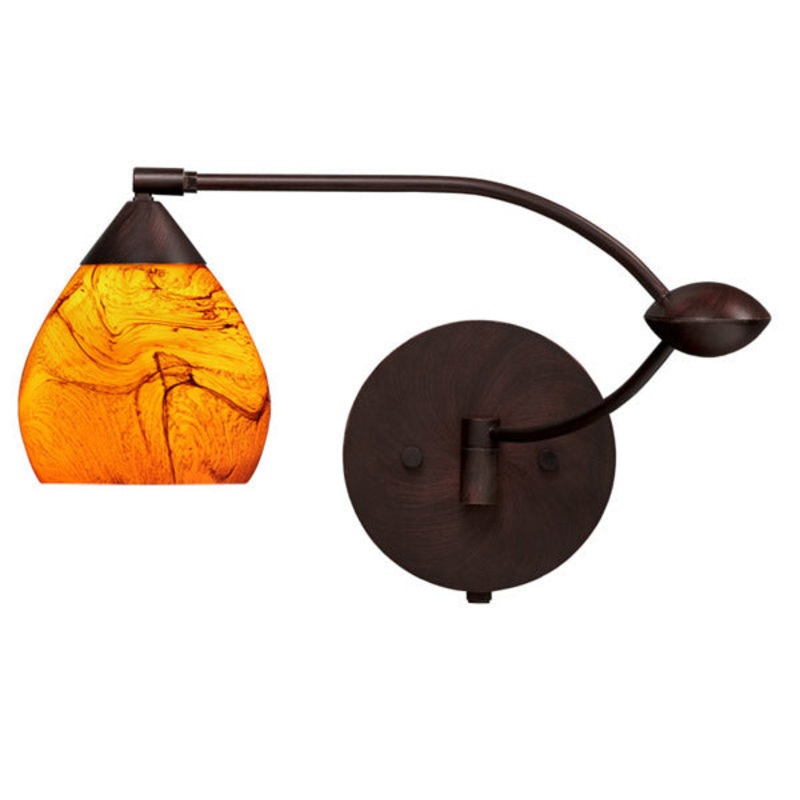 Besa 1WU-5605HB-BR Tay Tay One Light Swing Arm Wall Sconce Bronze (Discontinued)