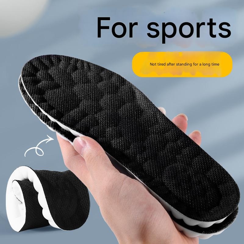 Black 5 pcs 4D Cloud Technology Shoe Inserts – High Rebound, Super Soft, Breathable, Athletic Support (size : 35-36/235mm)