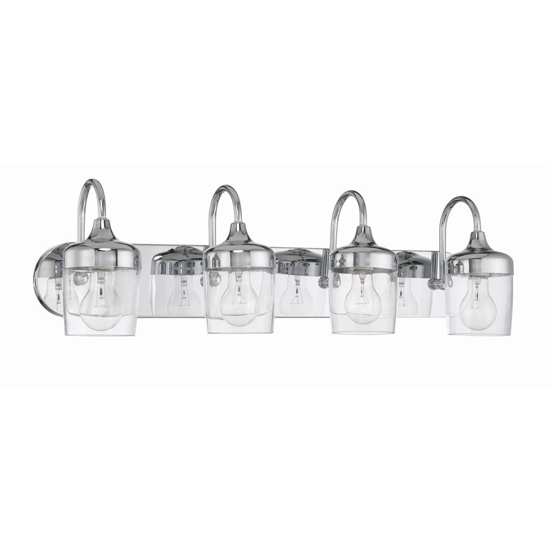 Craftmade 58104-CH Wrenn Four Light Vanity Chrome