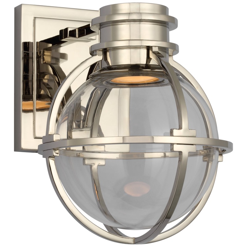 LED Wall Sconce from the Gracie Collection in Polished Nickel Finish by Visual Comfort Signature