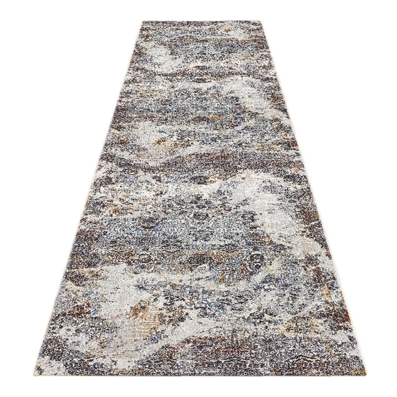 Luxe Vintage Textured Rug – Light Grey – 80×150