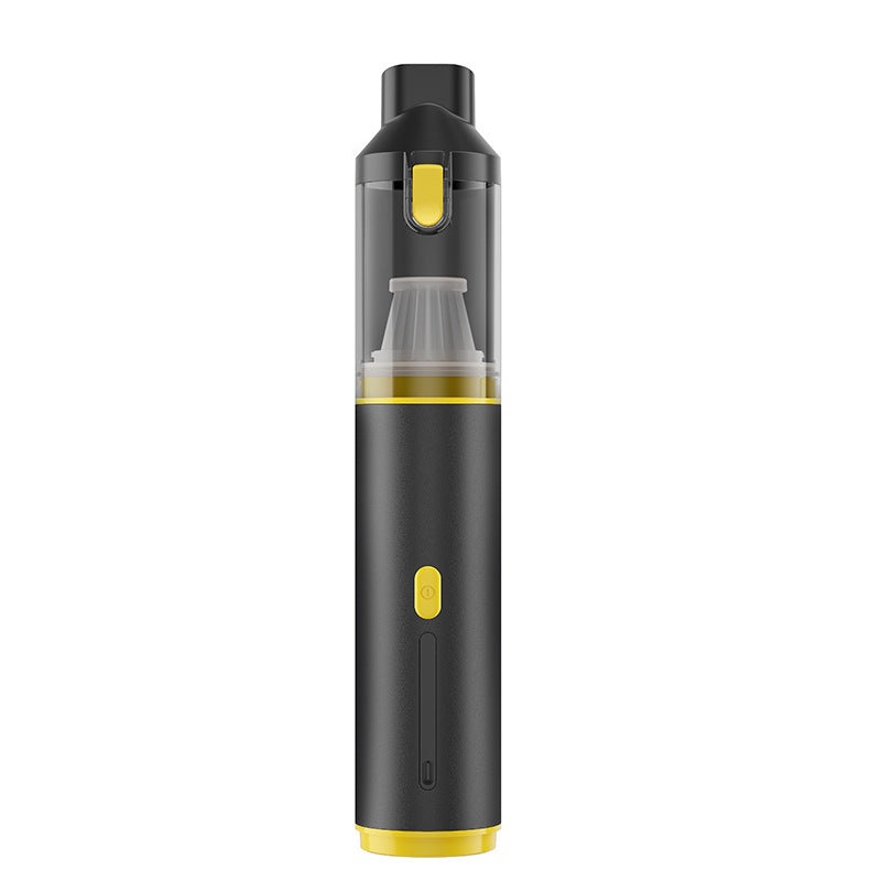 Portable Cordless Handheld Vacuum Cleaner – 16000Pa Suction, 3x2000mAh Battery, Multiple Attachments(Black and yellow)