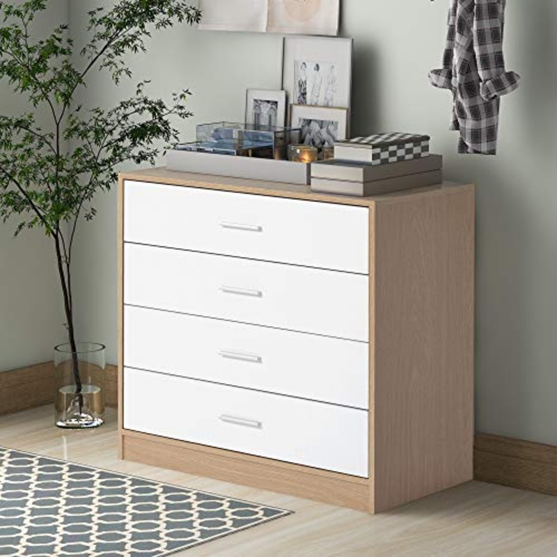 Q-HL Comodino Camera da Letto Cabina Armadio da Comodini Tavolino da Comodino con Cassetti E Mensola con Cabina Armadio unit di Stoccaggio con Backplane Solido Unico