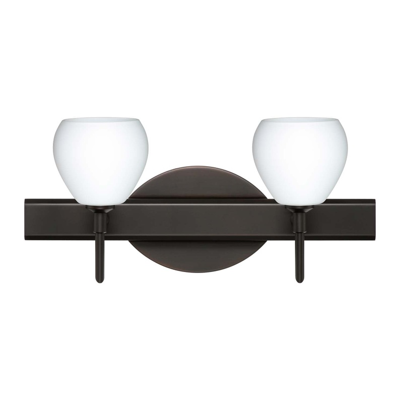 Two Light Wall Sconce from the Tay Tay Collection in Bronze Finish by Besa