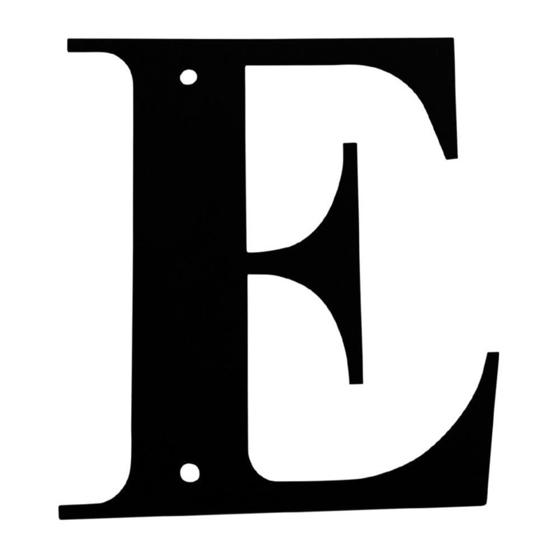 Village Wrought Iron LET-E-S Letter E Small