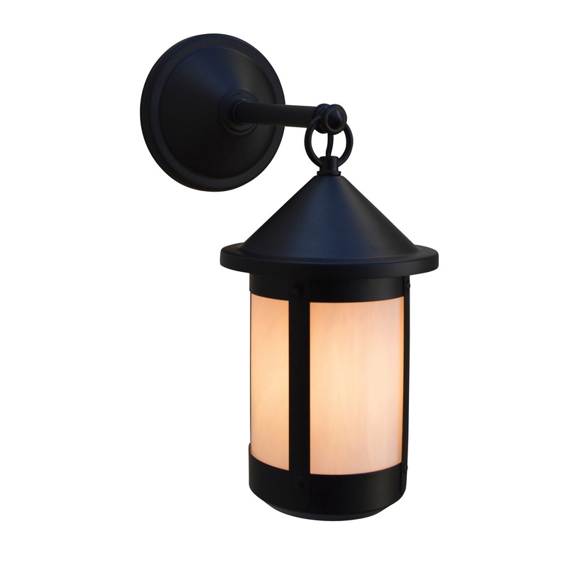Arroyo BB-7WO-BK Berkeley One Light Wall Mount Satin Black