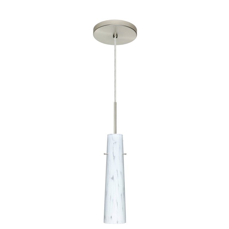 Besa 1BT-567419-HAL-SN Camino One Light Pendant Satin Nickel