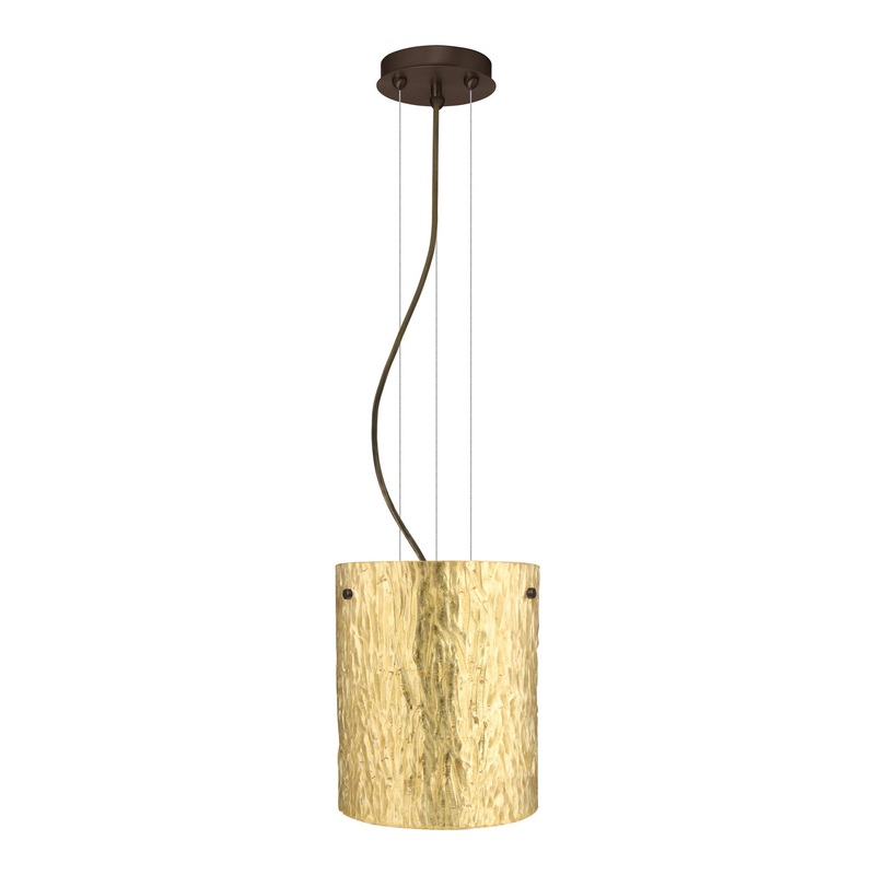 Besa 1KG-4006GS-LED-BR Tamburo One Light Pendant Bronze