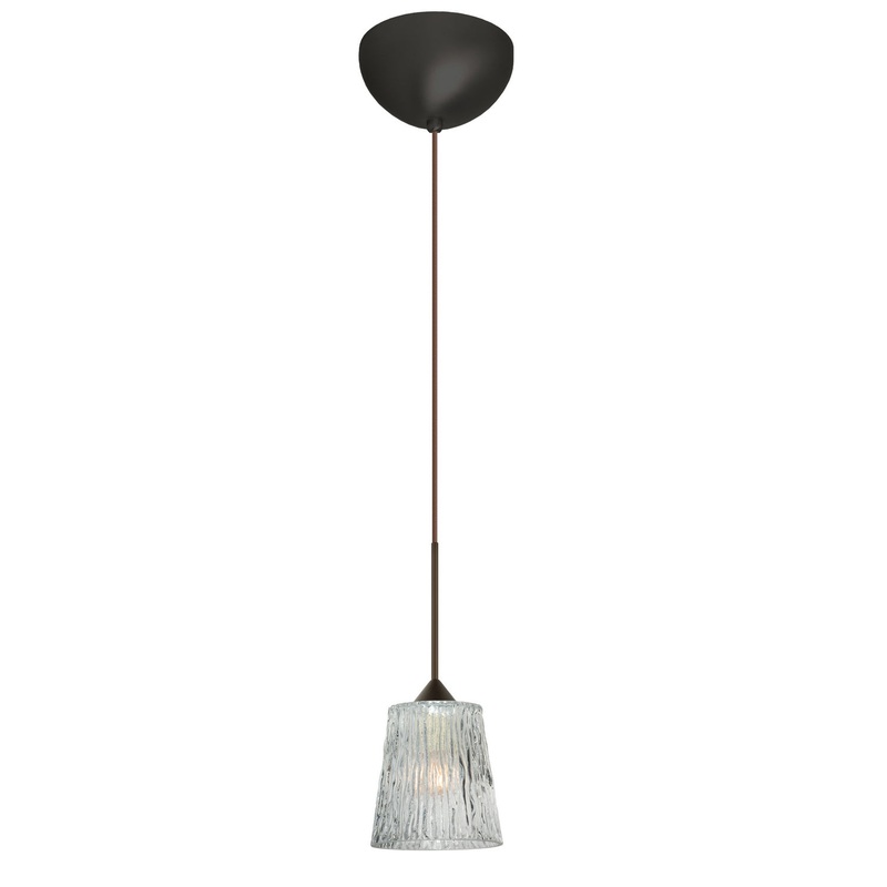 Besa 1XC-512500-BR Nico One Light Pendant Bronze