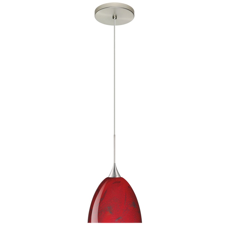 Besa 1XT-7570MA-SN Sasha One Light Pendant Satin Nickel (Discontinued)