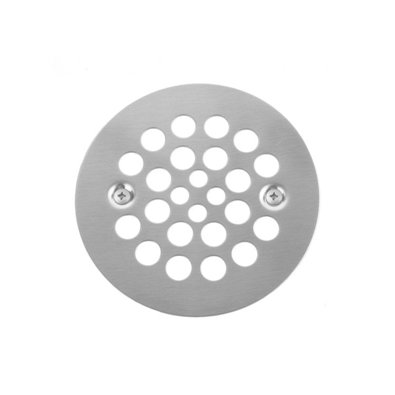 Drain Plate Round Shower 4-1/4 Inch Satin Gold Brass Depth 1/8 Inch