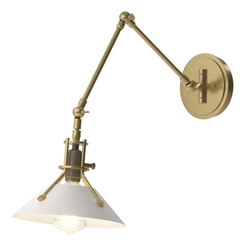 Henry Sconce Modern Brass White