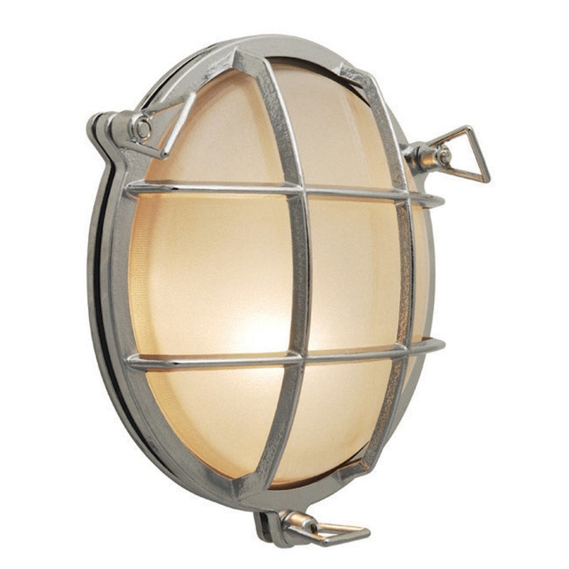 LED Outdoor Wall Mount from the Tortuga Collection in Chrome Finish by Stone Lighting