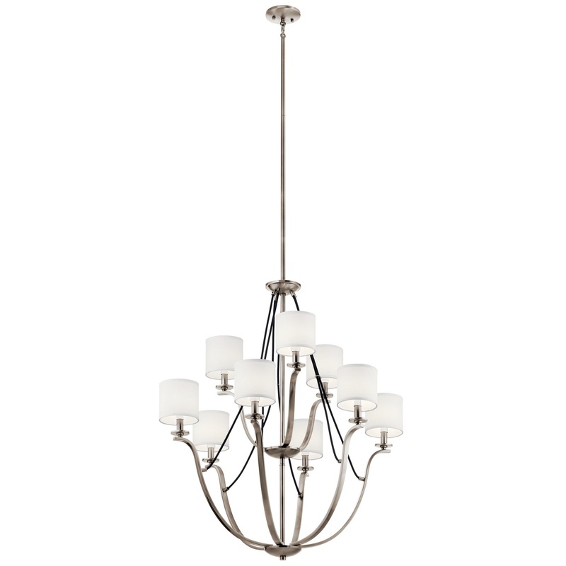 Nine Light Chandelier from the Thisbe Collection in Classic Pewter Finish by Kichler