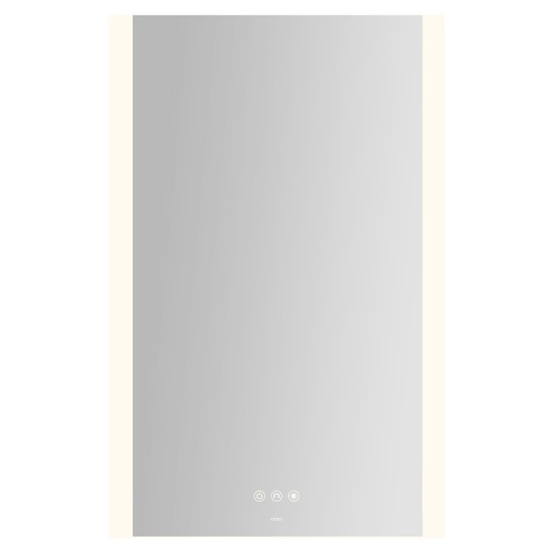 Bathroom Mirror Instinct with Vertical Edge Lighting Rectangular 20 x 30 Inch Wall Mount