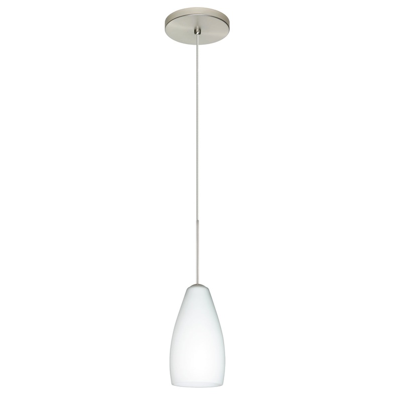 Besa 1XT-719807-LED-SN Karli One Light Pendant Satin Nickel