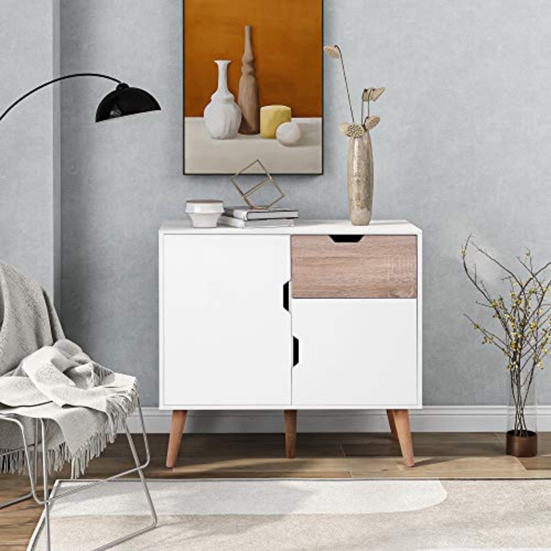 Comodino Armadio Di Stoccaggio Armadio Per La Carena Armadio Da Appoggio In Fermo Cassaggio Dell’unit Di Visualizzazione Della Stanza Dell’entrata Con 1 Cassetto E 2 Ante Con Le Gambe Decor Mobili Da