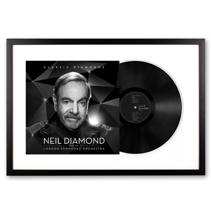 Framed Neil Diamond – Classic Diamonds with the London symphony orchestra – Double Vinyl Album Art