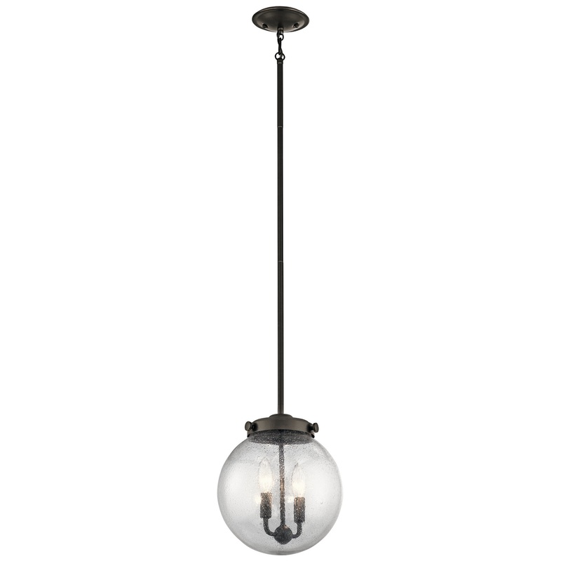 Kichler 42588OZ Two Light Pendant, Olde Bronze