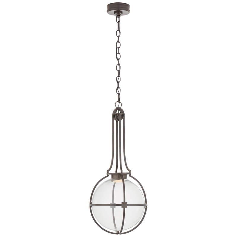 LED Pendant from the Gracie Collection in Bronze Finish by Visual Comfort Signature