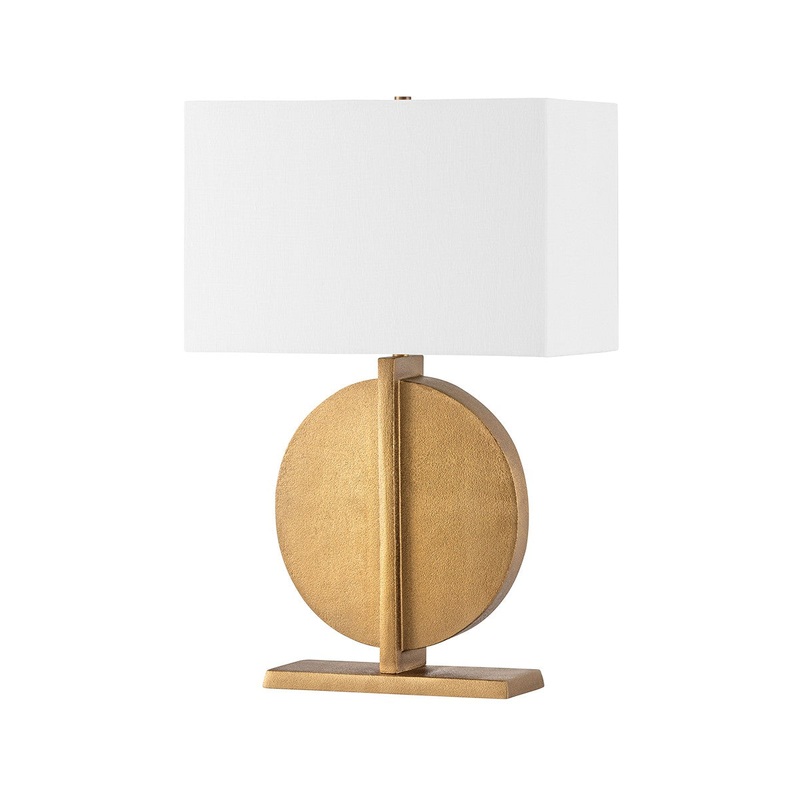 One Light Table Lamp from the Colma Collection in Patina Brass Finish by Troy Lighting