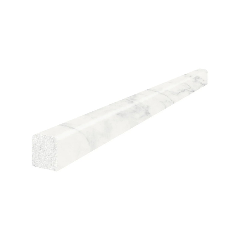 1/2″ x 12″ Eterna Bianco Honed Marble Deco-Bar – Mini 1/2″ X 12″ x
