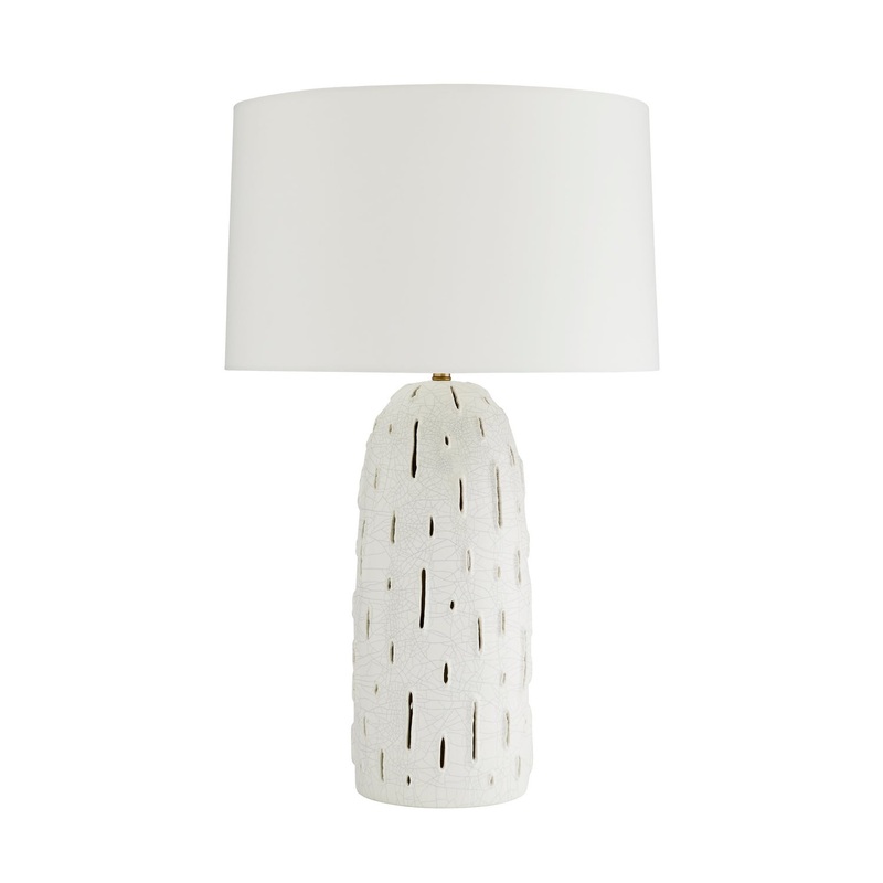 Arteriors 17843-273 Grotto One Light Lamp White Stained Crackle
