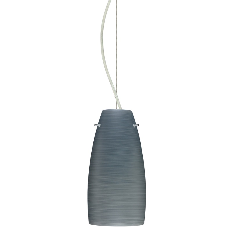 Besa 1KX-1512TN-SN Tao One Light Pendant Satin Nickel