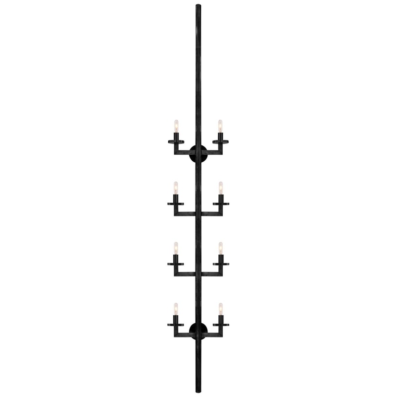 Eight Light Wall Sconce from the Liaison Collection in Bronze Finish by Visual Comfort Signature