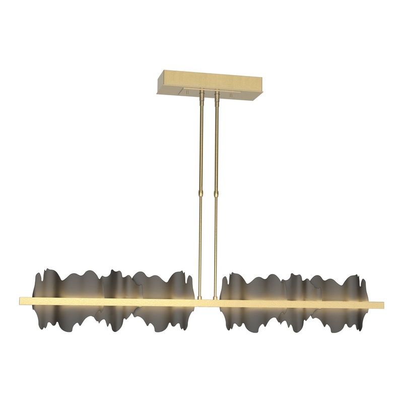 Hildene Large LED Pendant Modern Brass Black