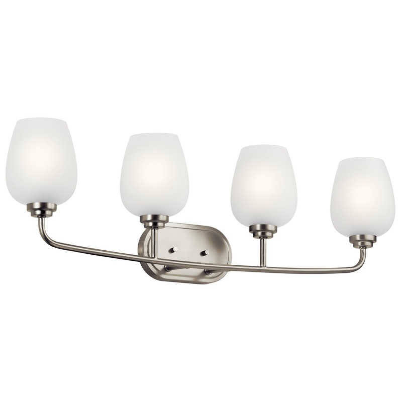 Kichler 45130NI Four Light Bath, Brushed Nickel