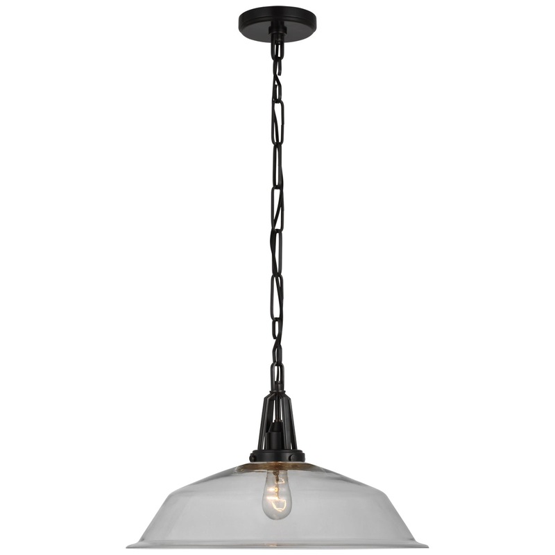 LED Pendant from the Layton Collection in Bronze Finish by Visual Comfort Signature