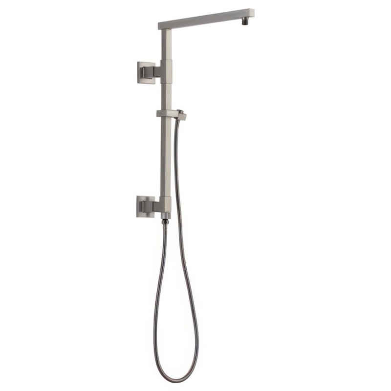 Shower Column Emerge Universal Showering Components Angular Lumicoat Stainless 18 Inch