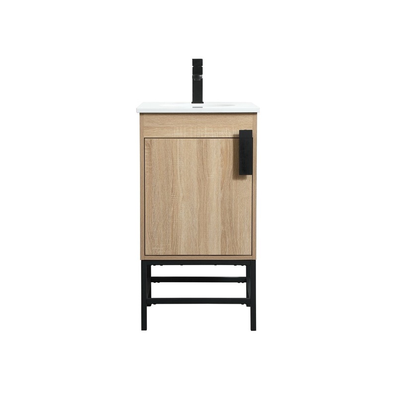 Single Bathroom Vanity from the Eugene Collection in Mango Wood Finish by Elegant Lighting