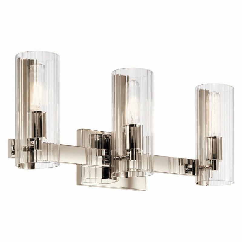 Three Light Vanity from the Jemsa Collection in Polished Nickel Finish by Kichler