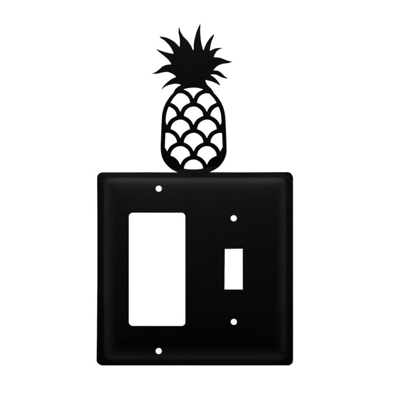 Village Wrought Iron EGS-44 Double Pineapple Single GFI and Switch Cover CUSTOM Product