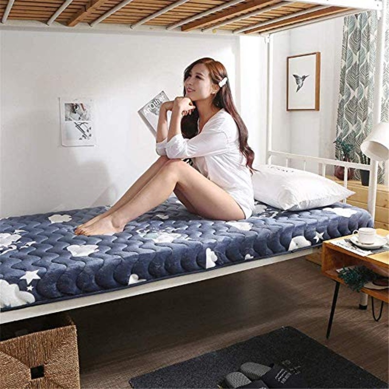 Z&HA Materasso Pieghevole per Dormitorio Studentesco, Materasso Futon in Memory Foam, Materasso Futon,c,47.3″X79″