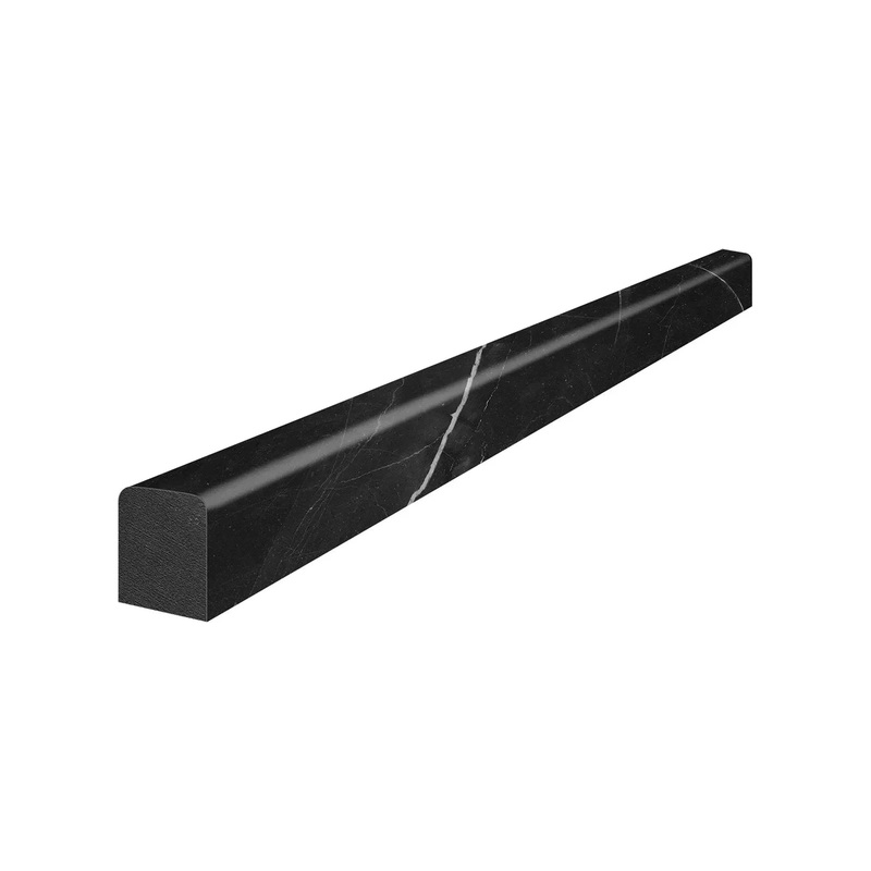 1/2″ x 12″ Galaxia Nero Polished Marble Deco-Bar – Mini 1/2″ X 12″