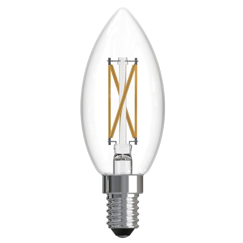 5.10Watt LED Clear, 500  Lumens, E12 base, 120 Volt Light Bulb by Bulbrite (Pack of 6)