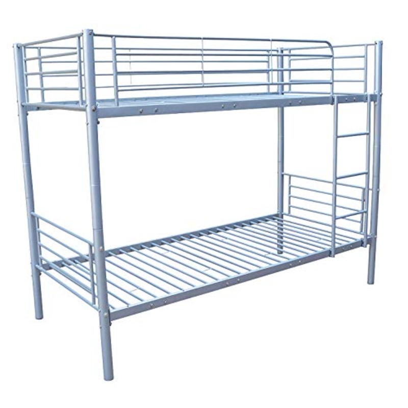 AVANTI TRENDSTORE – Kimi – Letto a Castello in Metallo con Rete a doghe Incluse, scomponibile in 2 lettini Singoli. Dimensioni: 97,5x165x210 cm