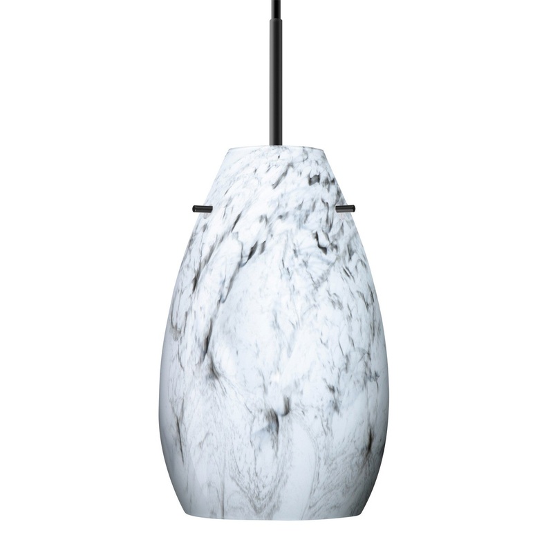 Besa 1JT-4126MG-BK Besa Pera 9 Pendant One Light Pendant Black