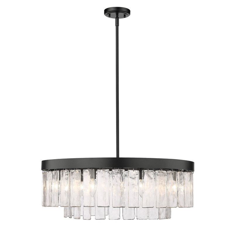 Ciara BLK Matte Black 9 Light Chandelier