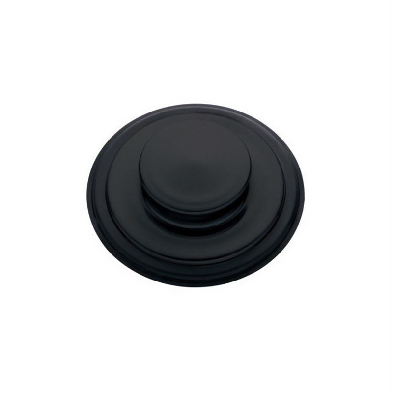 Drain Stopper Matte Black 3-1/2 Inch Metal/Rubber STP-MTBLK for InSinkErator Garbage DISP